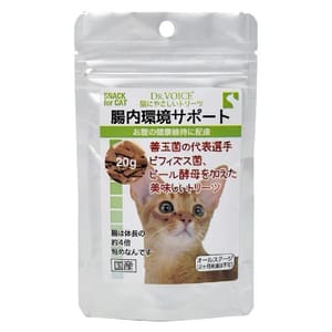 日本Dr.Voice 日本Dr.Voice 貓貓腸道環境健康小食 20g 20g 正面圖