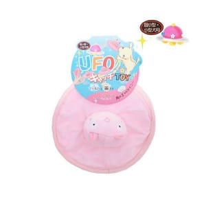 日本Petz 日本Petz Route 狗狗玩具 粉紅豬UFO! 一個入   正面圖
