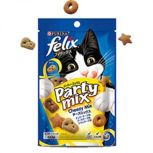 日本Felix 日本Felix Party Mix 貓脆餅 Cheezy 繽紛芝士 60g 60g 正面圖
