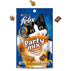 日本Felix 日本Felix Party Mix 貓脆餅 Original 海陸三重奏 60g 60g 正面圖