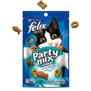 日本Felix 日本Felix Party Mix 貓脆餅 Seafood 雜錦海鮮 60g 60g  正面圖