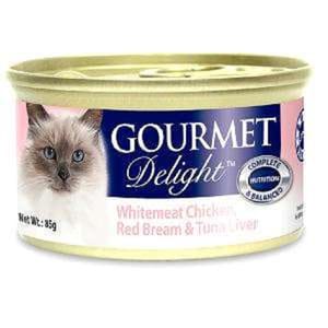 Gourmet Gourmet Delight - Whitemeat Chicken, Red Bream & Tuna Liver 85g 85g  正面圖