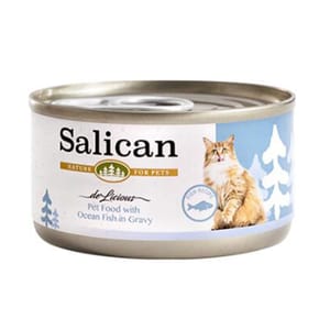 Salican Salican 貓罐頭 肉汁海洋魚 85g 85g  正面圖