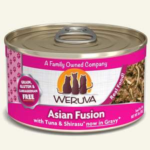 WeRuVa WeRuVa 貓罐頭 主食罐 野生吞拿魚及日式白飯魚 156g 156g  正面圖