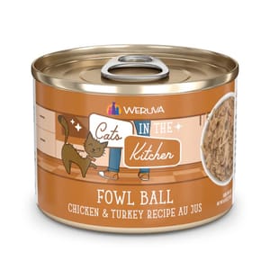 WeRuVa WeRuVa 貓罐頭 主食罐 廚房系列 雞湯、無骨及去皮雞肉、火雞 Fowl Ball 170g 170g 正面圖