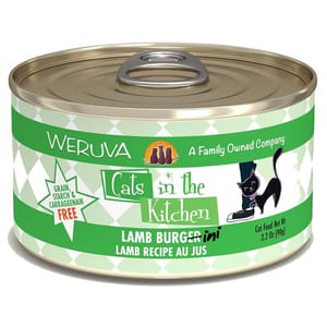 WeRuVa WeRuVa 貓罐頭 主食罐 廚房系列 野生吞拿魚、羊肺及魚湯 Lamb Burgini 90g 90g  正面圖