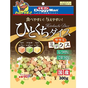DoggyMan DoggyMan 日本狗零食 日本國產狗狗小食 骰仔芝士蔬菜方粒 300g 300g  正面圖