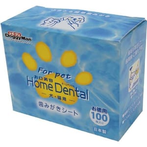 DoggyMan DoggyMan 日本狗用品 寵物家用潔齒布 100枚 狗用 正面圖