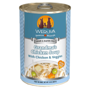 WeRuVa WeRuVa 狗罐頭 經典系列 無骨去皮雞胸肉+蔬菜 Grandma's Chicken Soup 400g 400g 正面圖