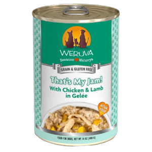 WeRuVa WeRuVa 狗罐頭 經典系列 無骨去皮雞胸肉+羊肉 That's My Jam 400g 400g 正面圖