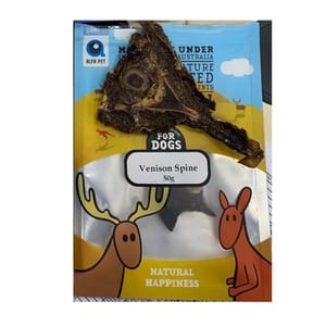 Alfa Alfa Pet 新西蘭風乾脫水無穀物 狗小食 鹿脊椎 Venison Spine for Dogs 200g 200g 正面圖