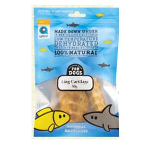 Alfa Alfa Pet 新西蘭風乾脫水無穀物 狗小食 鱈鰵魚骨 Ling Cartilage for Dogs 50g 50g 正面圖