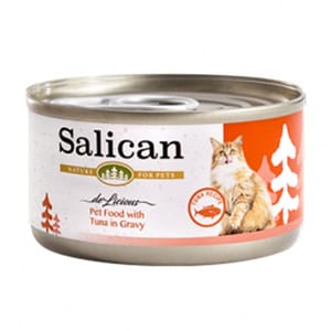 Salican Salican 貓罐頭 肉汁吞拿魚 85g 85g 正面圖