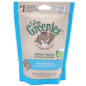 美國Greenies 美國Greenies Dental Treats 貓齒靈貓咪潔齒餅 深海魚味 71g 71g  正面圖