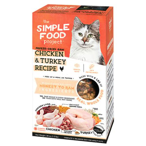 The The Simple Food Project 全貓糧 凍乾脫水系列 雞及火雞 1.5lbs 5lb 正面圖