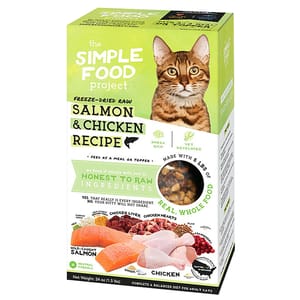 The The Simple Food Project 全貓糧 凍乾脫水系列 三文魚及雞 1.5lbs 5lb  正面圖