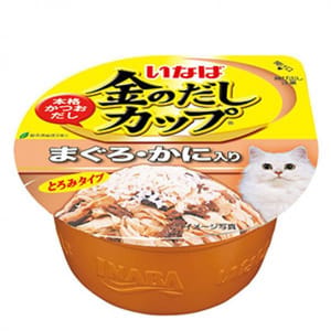 CIAO CIAO 貓罐頭 日本金湯鰹味杯 金槍魚.蟹味 70g 70g 正面圖