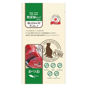 Riverd Riverd Republic 貓用無添加肉泥小食 鰹魚 13g*4本 13g 貓用 正面圖