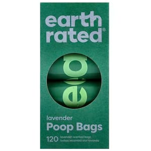 Earth Earth Rated Poop Bags for Backyard Pickups Lavender 120pcs 薰衣草味撿便袋 120枚   正面圖