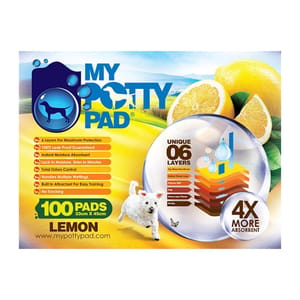 My My Potty Pad 殿堂級 寵物尿墊 狗尿墊 狗尿片 檸檬味 MPPL100 [33x45 S碼 100PADS]   正面圖