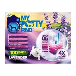 My My Potty Pad 殿堂吸 寵物尿墊 狗尿墊 狗尿片 薰衣草味 MPPV100 [33x45 S碼 100PADS]   正面圖