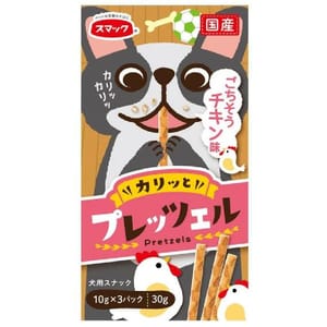 日本SMACK 日本SMACK 狗狗百力滋 Dog Pretz 雞肉味 30g 30g  正面圖