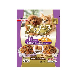日本Petline 日本Petline Putti Inu 軟粒抗衰老狗糧 十一歲或以上 雞軟骨牛芝士 200g 200g 正面圖