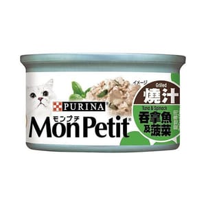 MonPetit MonPetit 貓罐頭 至尊系列 吞拿魚及菠菜 85g 85g  正面圖