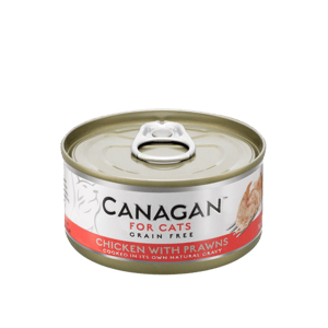 CANAGAN原之選 CANAGAN原之選 貓罐頭 無穀物貓罐頭 雞肉伴大蝦 75g 75g  正面圖