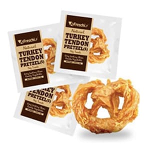 A A Freschi Srl 狗零食 Natural Turkey 天然火雞筋蝴蝶卷 M 犬用 正面圖