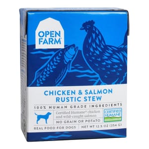 Open Open Farm 狗濕糧 燉肉配方 走地雞三文魚 12.5oz 5oz  正面圖
