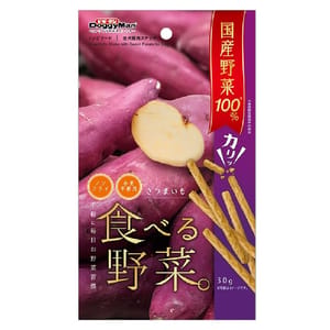 DoggyMan DoggyMan 日本狗零食 100%國產野菜 健康小食 番薯條 30g 30g  正面圖