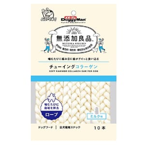 DoggyMan DoggyMan 日本狗零食 無添加 潔齒去口氣 咀嚼膠原蛋白 10本入 正面圖