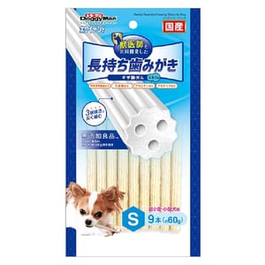 DoggyMan DoggyMan 日本狗零食 獸醫推薦 狗狗深層潔齒小食 牛奶味 S碼 9本入   正面圖