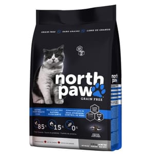 North North Paw 貓糧 無穀物老貓或室內貓配方 雞肉+海魚 2.25kg 25kg 正面圖