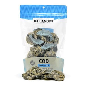 Icelandic+ Icelandic+ 狗小食 冰島鱈魚皮 3oz 3oz 正面圖