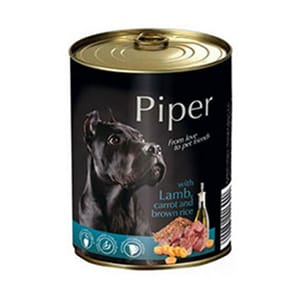 Piper Piper 黑鑽狗罐頭系列 成犬配方 羊肉+甘筍+糙米 800g 800g 正面圖