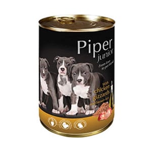 Piper Piper 黑鑽狗罐頭系列 幼犬配方 雞胗+糙米 400g 400g 正面圖