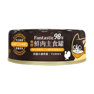 汪喵星球 汪喵星球 貓罐頭 DogCatStar 貓用98% 鮮肉無膠主食罐 田園火雞 80g 80g 貓用 正面圖