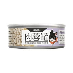 汪喵星球 汪喵星球 貓罐頭 DogCatStar 貓用98% 咬咬肉蓉主食罐 牛肉 80g 80g 貓用 正面圖