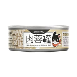 汪喵星球 汪喵星球 貓罐頭 DogCatStar 貓用98% 咬咬肉蓉主食罐 雞肉 80g 80g 貓用 正面圖