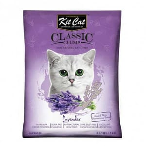 Kit Kit Cat 天然凝結貓砂 薰衣草味 10L 10L 正面圖