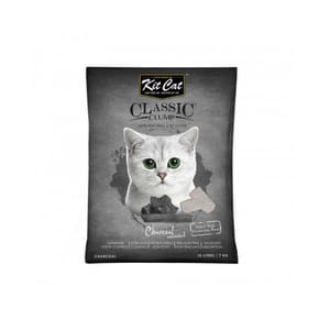 Kit Kit Cat 天然凝結貓砂 竹炭味 10L 10L  正面圖