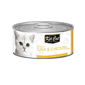 Kit Kit Cat 無穀物肉凍貓罐頭 吞拿魚+雞 80g 80g 正面圖