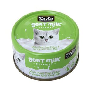 Kit Kit Cat 羊奶貓罐頭 吞拿魚+蝦 70g 70g  正面圖