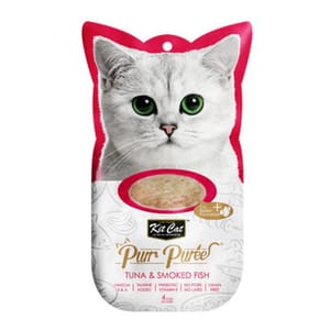 Kit Kit Cat Purr Puree 養生肉醬 吞拿魚+煙燻魚 60g 60g  正面圖