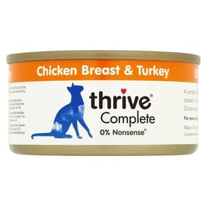 Thrive Thrive 貓罐頭 脆樂芙 雞+火雞 75g 75g  正面圖