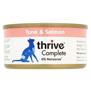 Thrive Thrive 貓罐頭 脆樂芙 吞拿魚+三文魚 75g 75g  正面圖