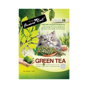 Fussie Fussie Cat 高竇貓 紙貓砂 綠茶味 7L 7L  正面圖