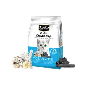 Kit Kit Cat 沸石活性炭超強凝結貓砂 海洋氣息 4kg 4kg 正面圖
